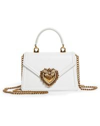 Dolce & Gabbana - Devotion Leather Top Handle Bag - Lyst