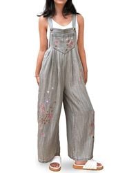 Billy T - Full Bloom Denim Overalls - Lyst