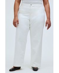 Madewell - Curvy Perfect Wide Leg Crop Jeans - Lyst