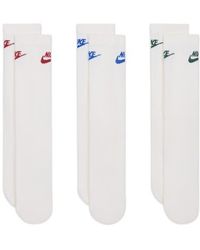 Nike - Everyday Elevated Assorted 3-Pack Dri-Fit Cotton Blend Crew Socks - Lyst