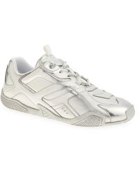 Versace - Galaxia Metallic Leather Sneaker - Lyst