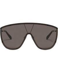 Quay - On Set 70mm Oversize Shield Sunglasses - Lyst