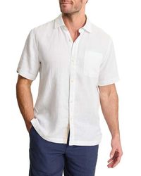 Tommy Bahama - Paradise Breezer Short Sleeve Linen Button-Up Shirt - Lyst