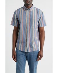 Pendleton - Bayside Stripe Short Sleeve Cotton Button-Down Shirt - Lyst