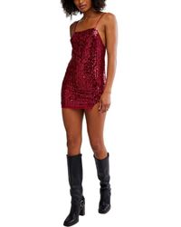 Free People - Midnight Kiss Sequin Mini Slipdress - Lyst