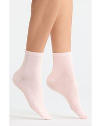 Nordstrom - Everyday Low Flat Knit Crew Socks - Lyst