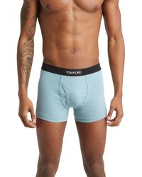 Tom Ford Cotton Stretch Jersey Boxer Briefs in Brown for Men | Lyst