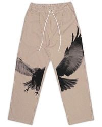 STUDENTS - Hurricane Stripe Woven Cotton Drawstring Pants - Lyst