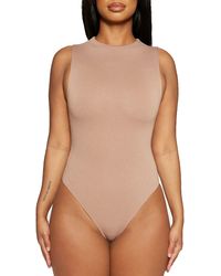 Naked Wardrobe - The Nw Sleeveless Bodysuit - Lyst