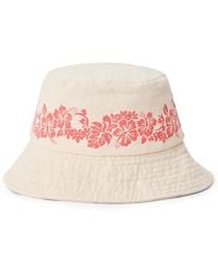 Rip Curl - Floral Print Bucket Hat - Lyst