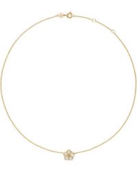 Tory Burch - Kira Mother-of-pearl Flower Pendant Necklace - Lyst