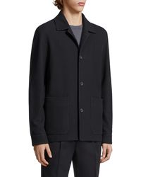 Zegna - Jerseywear Wool & Silk Chore Jacket - Lyst