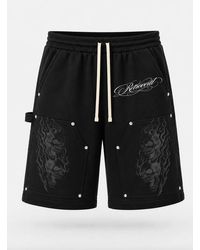 RETROVERT - Flame Skull Shorts - Lyst