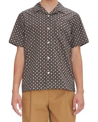 A.P.C. - A. P.c. Lloyd Geometric Medallion Print Camp Shirt - Lyst