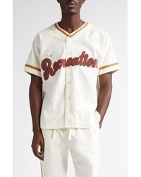 Bode - Baseball Button-Up Shirt - Lyst