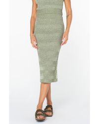 Roxy - Gemma Midi Pencil Sweater Skirt - Lyst