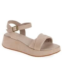 Chocolat Blu - Elly Ankle Strap Platform Wedge Sandal - Lyst
