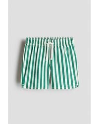 H&M - Patterned Swim Shorts - Lyst