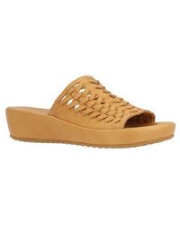 L'amour Des Pieds - Cyra Platform Wedge Slide Sandal - Lyst