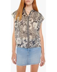 Mother - The Slow Ride Floral Cotton Button-up Shirt - Lyst