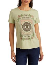Lucky Brand - Follow Your Heart Embellished Cotton Graphic T-Shirt - Lyst