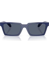 Versace - 55Mm Rectangular Sunglasses - Lyst