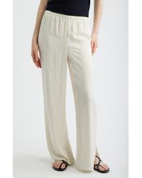 Theory - Slit Hem Wide Leg Pants - Lyst