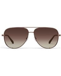 Quay - High Key 64Mm Oversize Aviator Sunglasses - Lyst