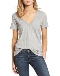 Rag & Bone - V-neck Cotton Tee - Lyst