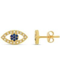 SHYMI - Pavé Evil Eye Stud Earrings - Lyst