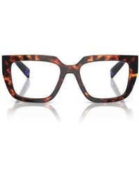Prada - 52Mm Square Optical Glasses - Lyst