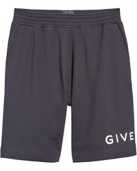 Givenchy - Logo Boxy Fit Cotton Fleece Sweat Shorts - Lyst