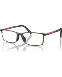 Prada Linea Rossa - 55Mm Rectangle Optical Glasses - Lyst