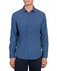 W.r.k. - Slim Fit Diamond Dot Print Performance Button-Up Shirt - Lyst