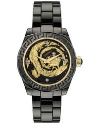 Versace - Dv One 20Th Anniversary Diamond Automatic Ceramic Bracelet Watch, 40Mm - Lyst