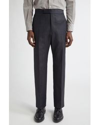 Thom Browne - Fit 1 Pinstripe Wool Backstrap Pants - Lyst