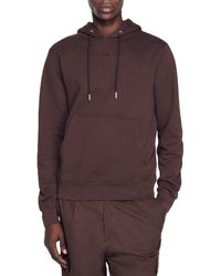 Sandro - Embroidered Logo Hoodie - Lyst