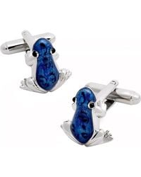 Link Up - Frog Cufflinks With Hand Painted Enamel - Lyst