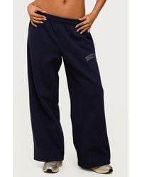 Edikted - Major Logo Wide Leg Sweatpants - Lyst