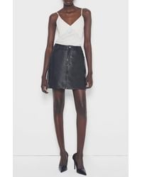 AS by DF - Ryder Upcycled Leather Skirt - Lyst