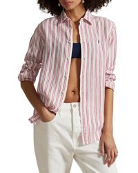 Polo Ralph Lauren - Classic Fit Stripe Linen Button-Up Shirt - Lyst