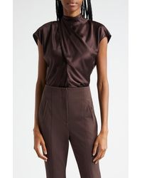 Veronica Beard - Leilany Tie Neck Silk Top - Lyst