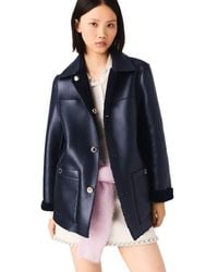 Maje - Reversible Faux Shearling Jacket - Lyst