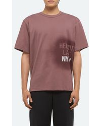 Helmut Lang - Spray Paint Logo Short Sleeve T-Shirt - Lyst
