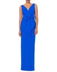Betsy & Adam - Bow Front Scuba Gown - Lyst