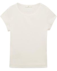 Mango - Crewneck Cotton T-Shirt - Lyst