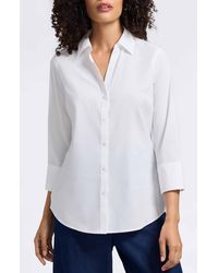 Foxcroft - Mary Button-Up Blouse - Lyst