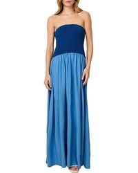 Solid & Striped - Soglio Strapless Maxi Dress - Lyst