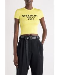Givenchy - Logo Intarsia Crop Top - Lyst