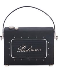 Balmain - Radio Rubberized Top Handle Bag - Lyst